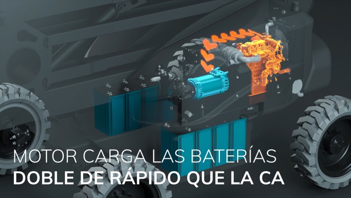 Niftylift Gen2 Hybrid - Diesel 'Re-Gen’ a bordo para recarga rápida