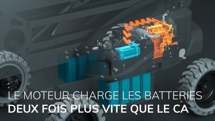Niftylift Gen2 Hybride - « Re-Gen » Diesel embarqué pour une charge rapide