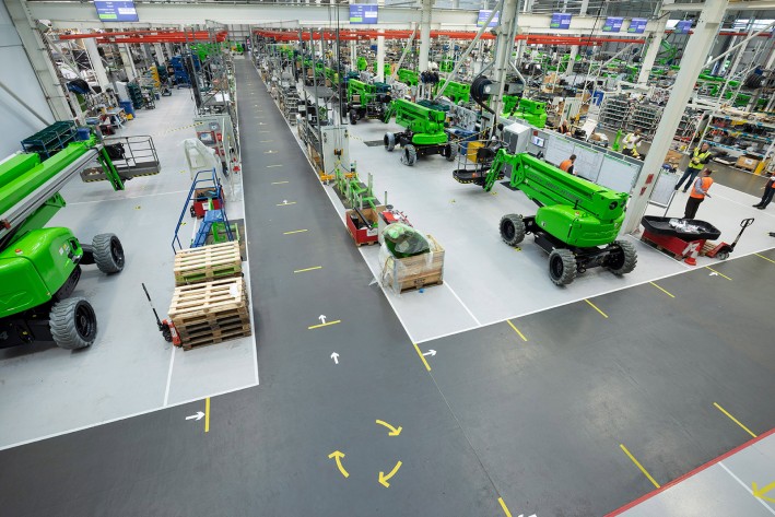 Precauciones COVID de Niftylift – Fábrica