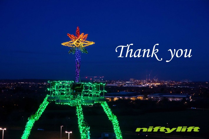 'Thank You' to key workers from Niftylift