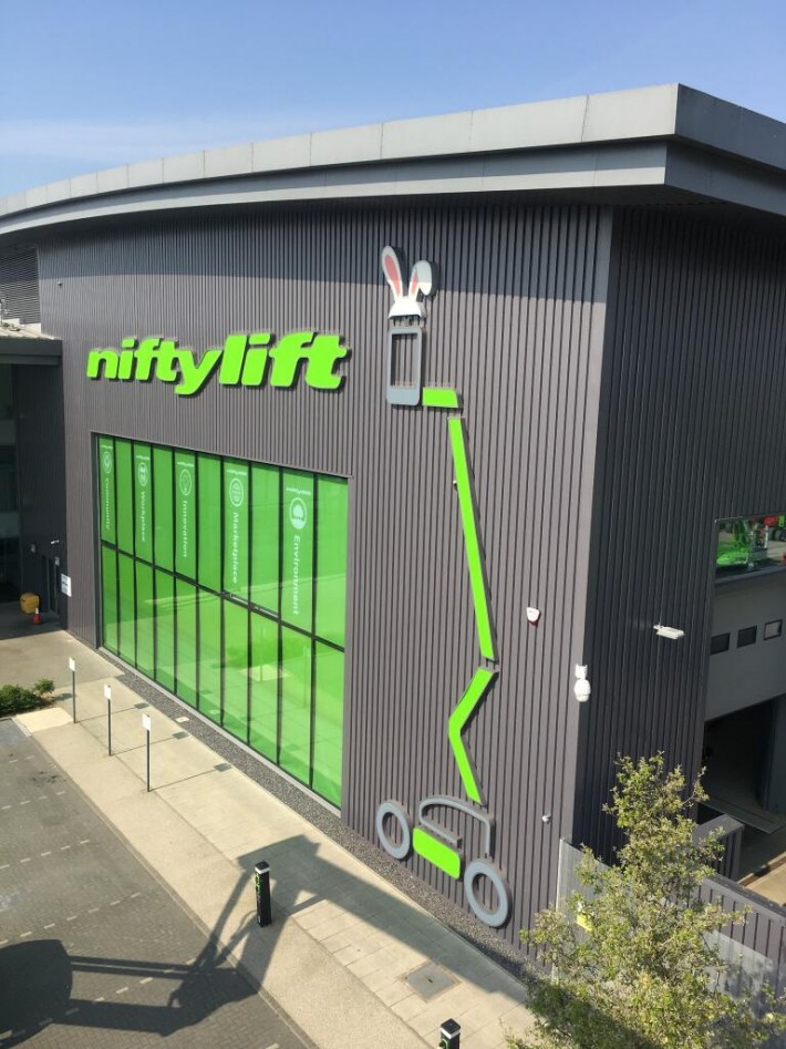 Niftylift Factory Sign Easter 2020