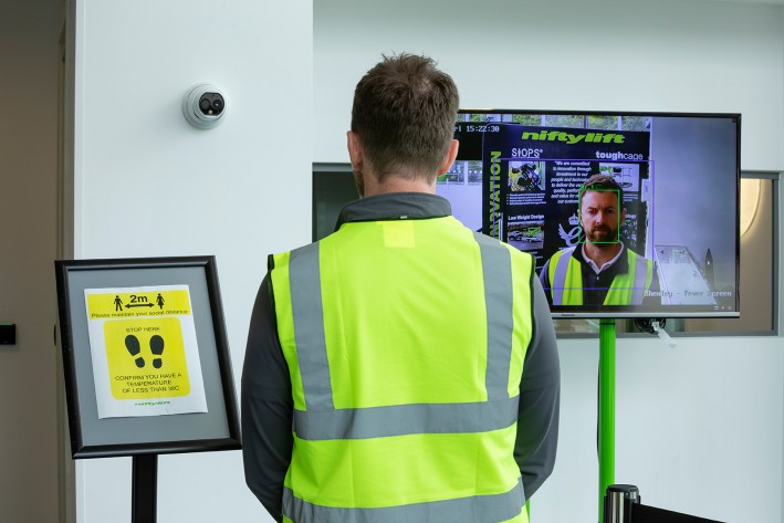 Precauciones COVID de Niftylift - Cámara térmica