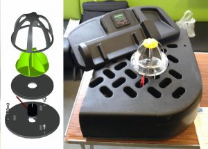 Wind speed alert device